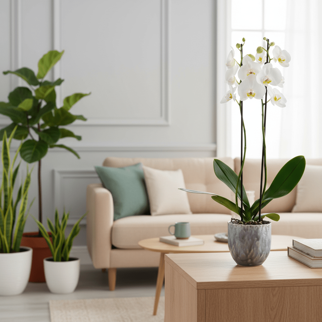 Barton: Large Orchid in Ceramic - Love Orchids