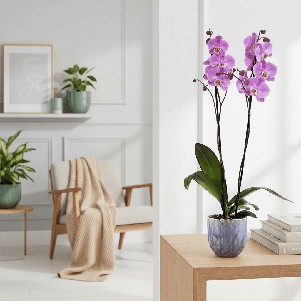 Barton: Large Orchid in Ceramic - Love Orchids