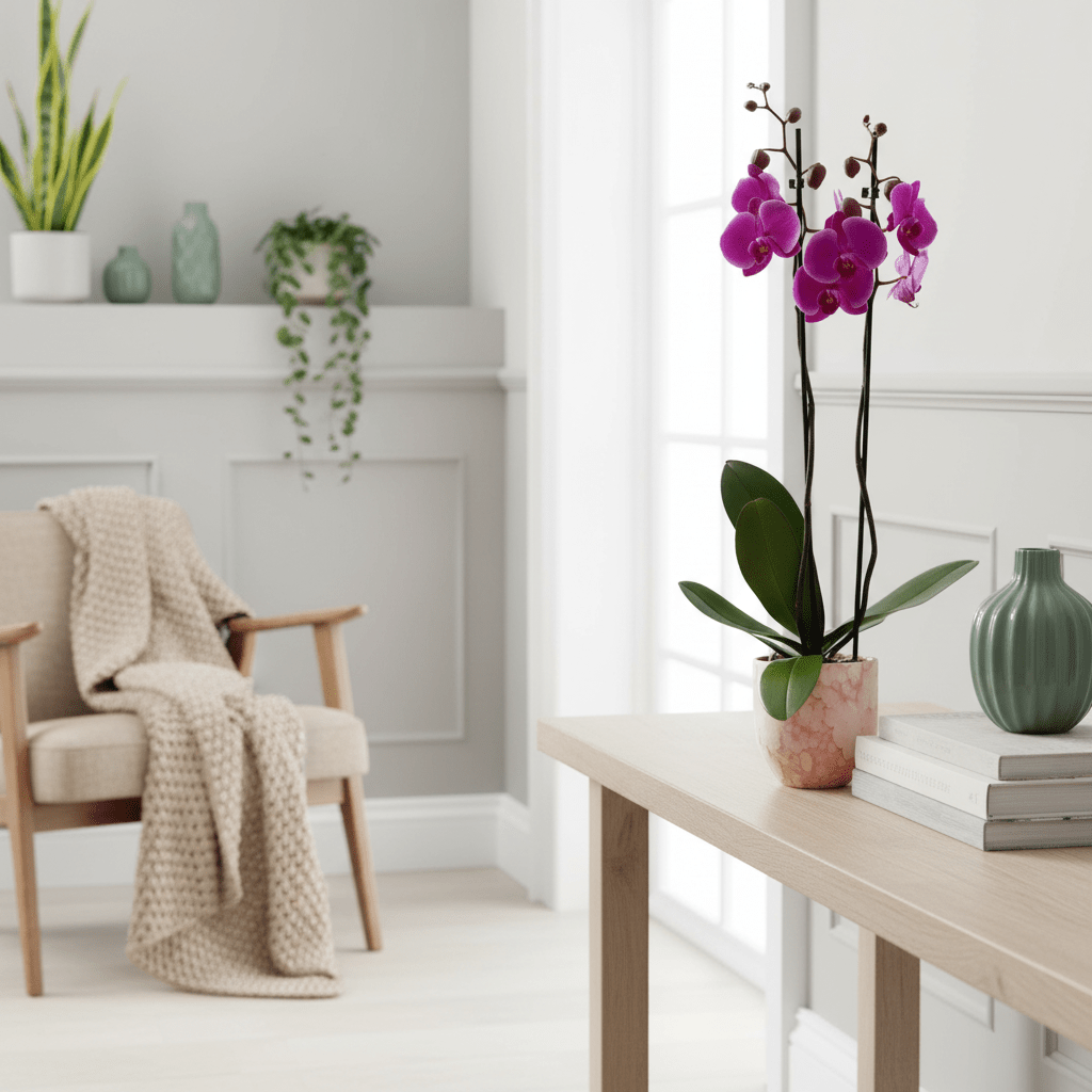 Barton: Large Orchid in Ceramic - Love Orchids