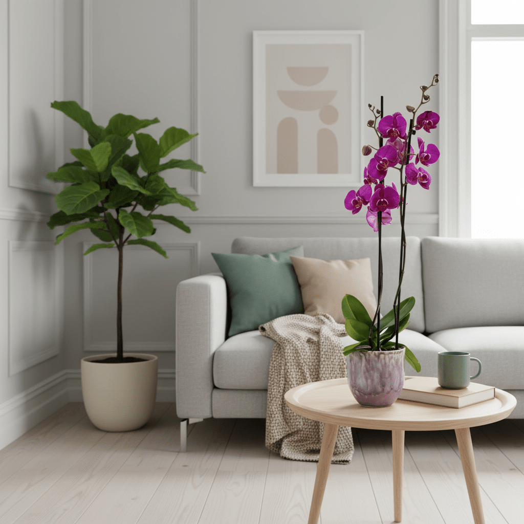 Barton: Large Orchid in Ceramic - Love Orchids