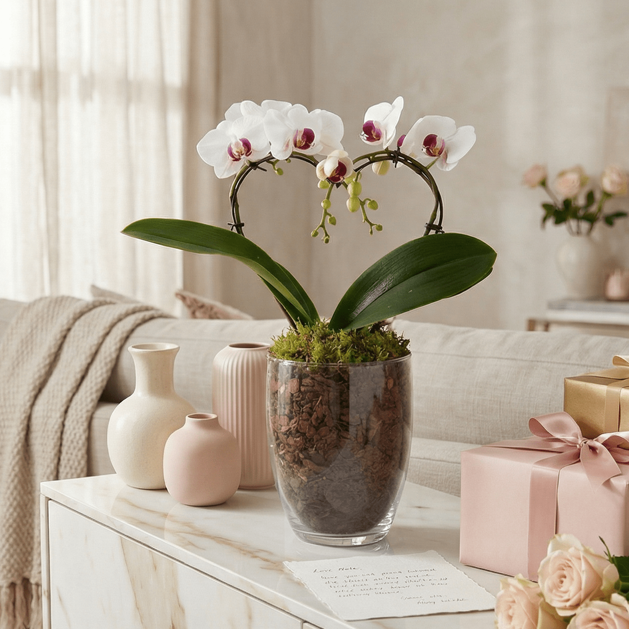 Sweet Heart Mini Orchid - Love Orchids